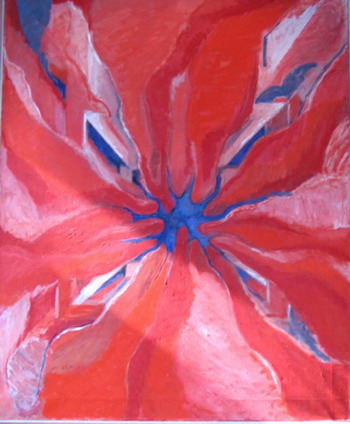 painting at the church in Kista, Sweden